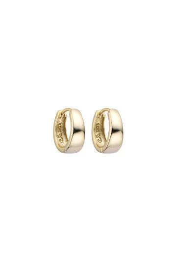 Aros de Argolla 14mm Inflados Lisos