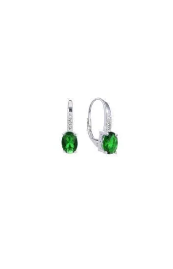 Aros Piedra Ovalada con Brisura