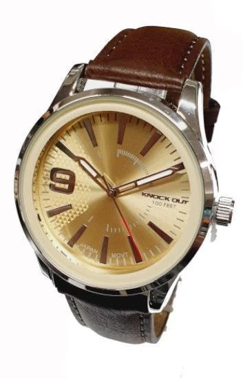 Reloj Knock Out Cuero Hombre 2580.062