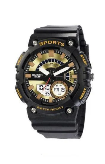 Reloj Knock Out Analogo Digital Caucho 8192.023