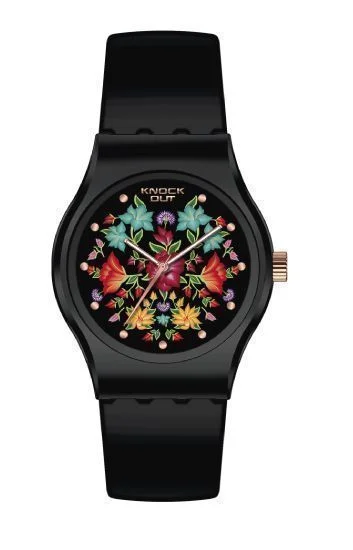 Reloj Knock Out Analogos Caucho Dama 8442.538
