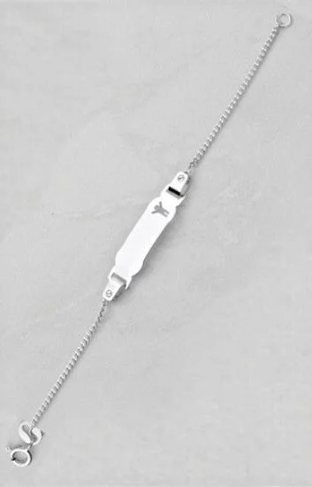Pulsera Identidad Lisa con Nene Calado