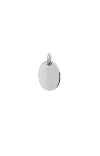 Dije Colgante de Placa Ovalada 13x18mm