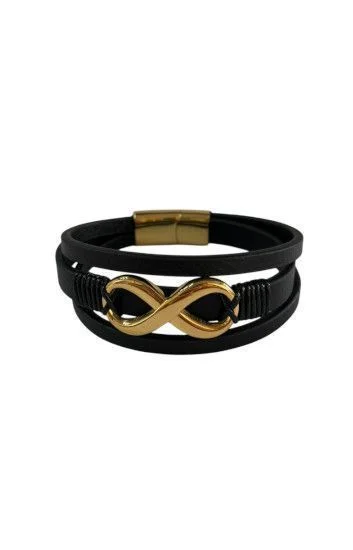 Pulsera Cuero y Acero PUA-2049