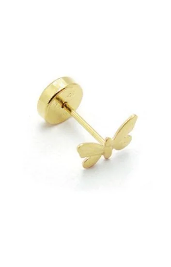 Abridor Oro 18 Kt. c/Tic Laminado Mariposa