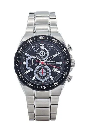 Reloj Mistral Cronografo Acero-Caucho-Cuero CHI-2054-01