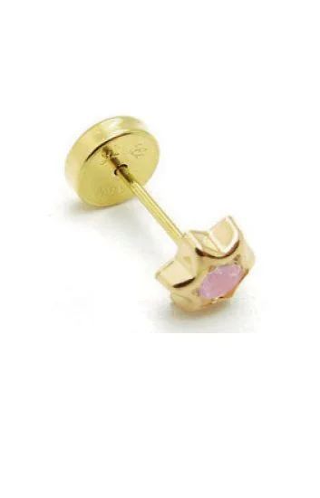 Abridor Oro 18 Kt. Estrella con cubic