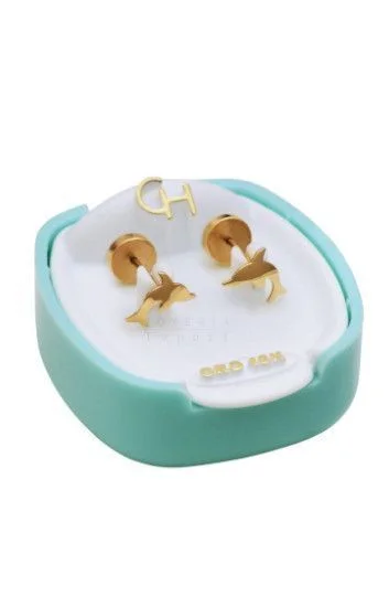 Abridor Oro 18 Kt. Delfin Chico