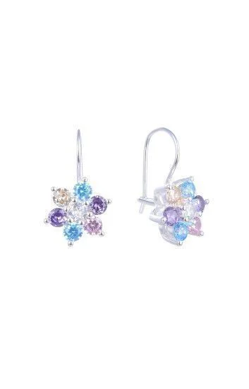 Aros de Flor con Cubic