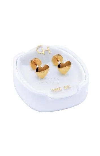 Abridor Oro 18 Kt. c/Tic Laminado Corazon