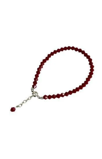 Pulsera de Cristal Checo con Dije Piedra