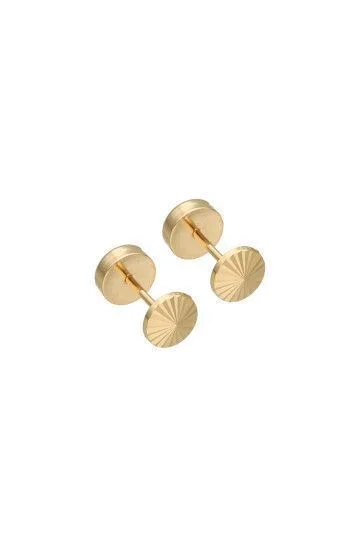 Abridor Oro 18 Kt. c/Tic Laminado Facetado