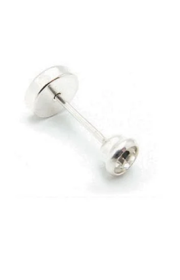 Abridor Plata 925 Piedra Engarzada Blanca