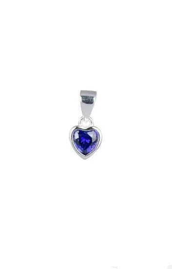 Dije de Cubic con Forma de Corazon 5mm