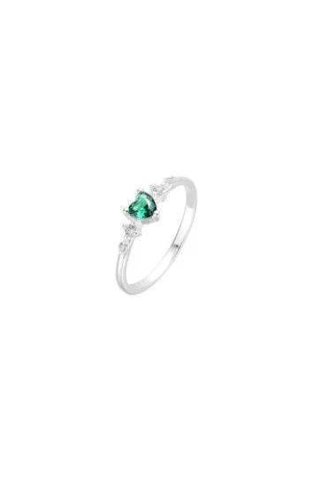 Anillo de Cubic en Forma de corazón