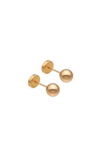 Abridor Enchapados 20 Kt. Bolita N6 5mm