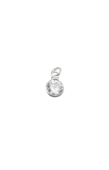 Dije con Cubic Redondo 6mm