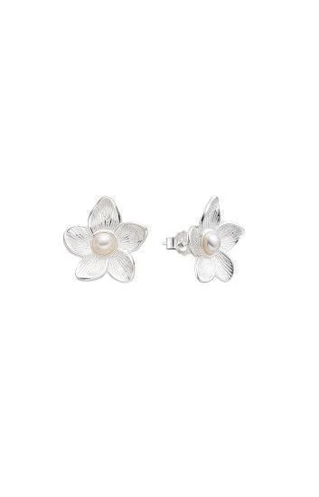 Aro de Flor con Perla