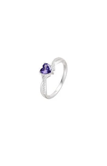 Anillo de Cubic en Forma de Corazon